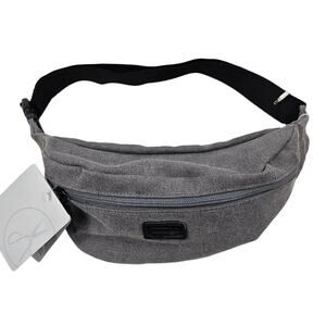 Damen + Hastings Gray Canvas Sling Pack Fanny Pack NWT